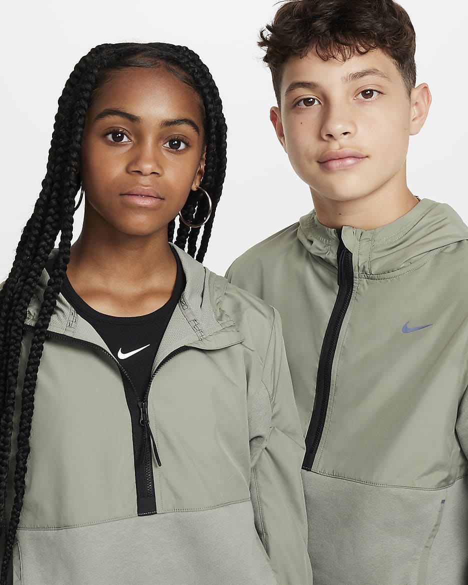 Nike Sportswear City Utility EasyOn Older Kids Half Zip Fleece Hoodie. Nike UK